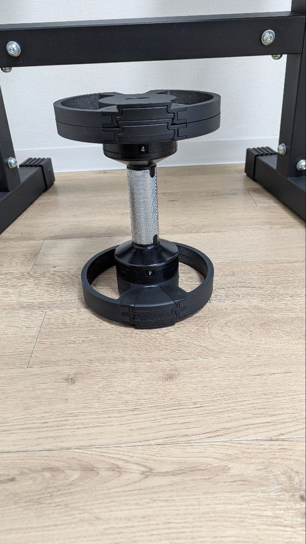 ​【直接引取限定】フレックスベル 32kg 2個 専用スタンド付 可変式ダンベル