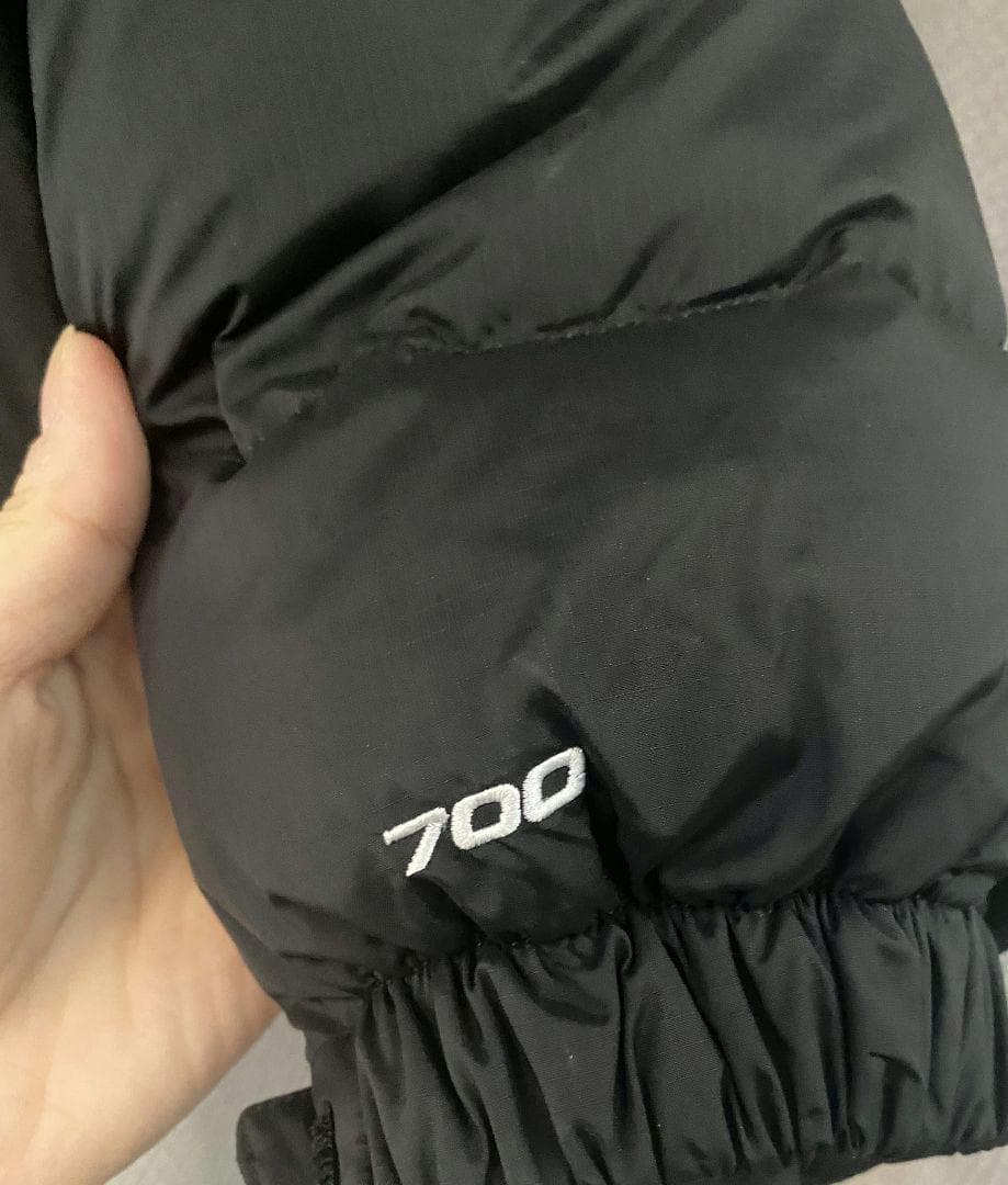 【美品】XL ノースフェイス　ヌプシ　 メンズ 黒　700fill