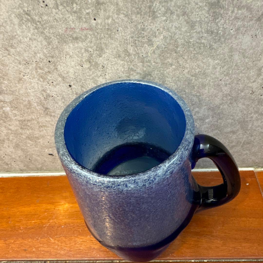 稲嶺盛吉.琉球ガラス.刻印あり.ジョッキ