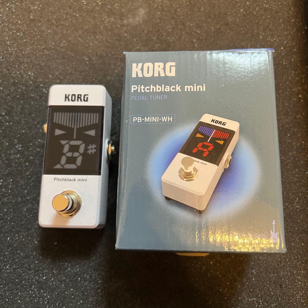 【箱付き】KORG Pitchblack mini ホワイト チューナー
