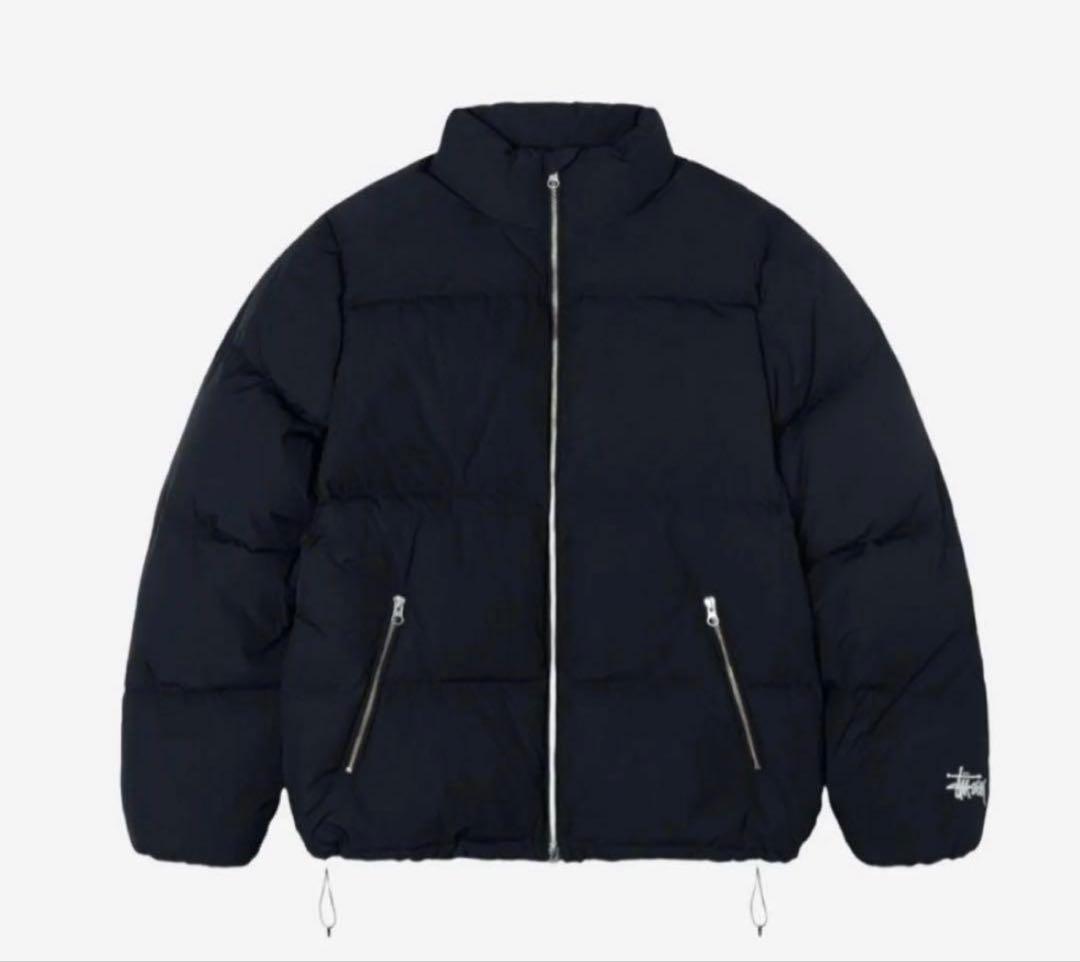 【希少サイズ】STUSSY down puffer nylon black s