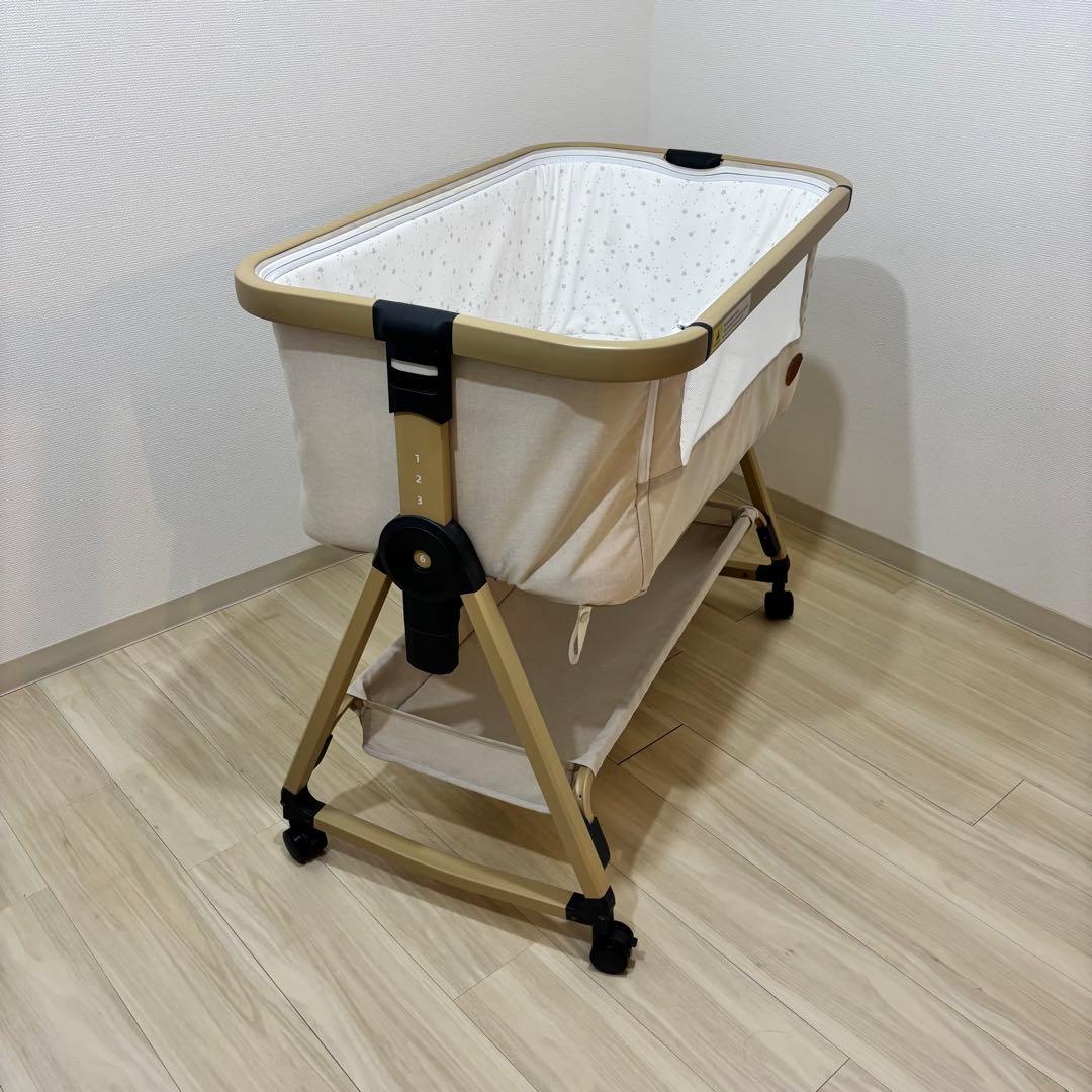折りたたみ HZDMJ ベビーベッド ゆりかご 添い寝 プレイヤード