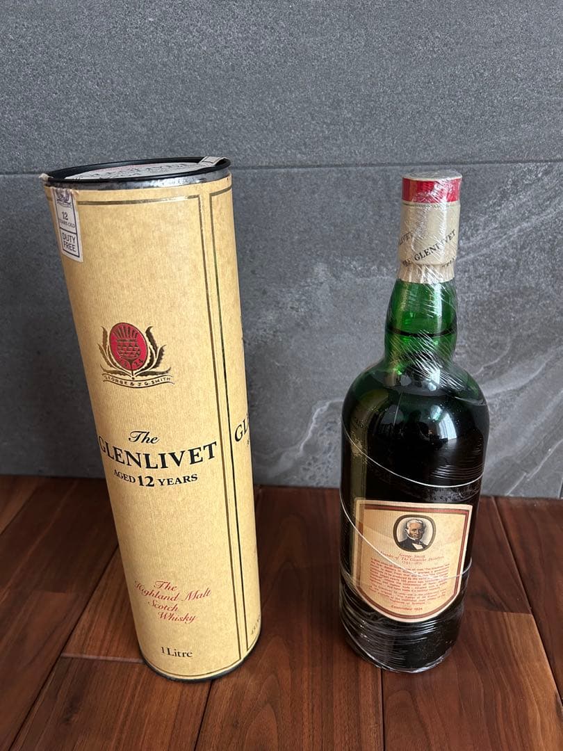 グレンリベット12年　アンブレ表記　赤アザミ　1L 1リットル　未開封