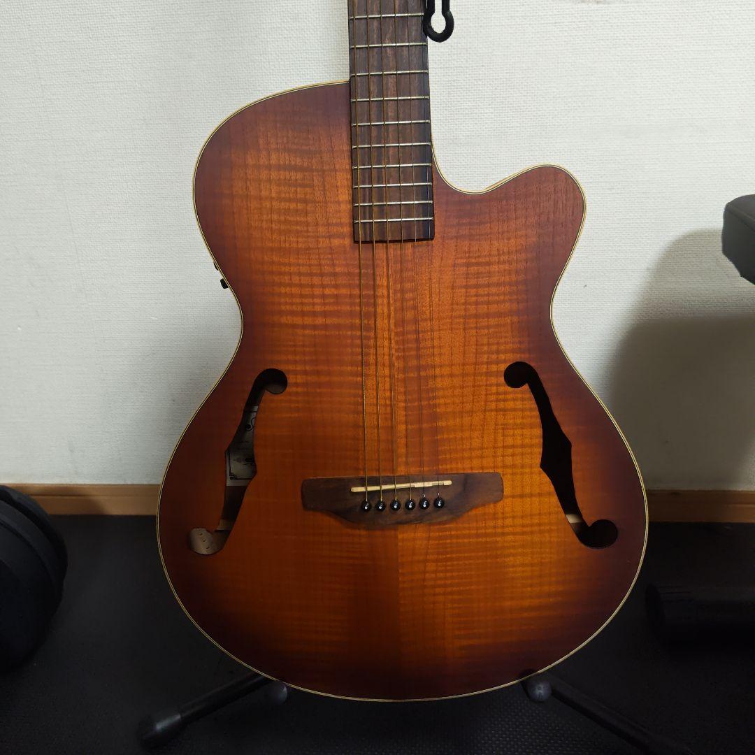 Aria アコースティックギター ブラウン　エレアコ