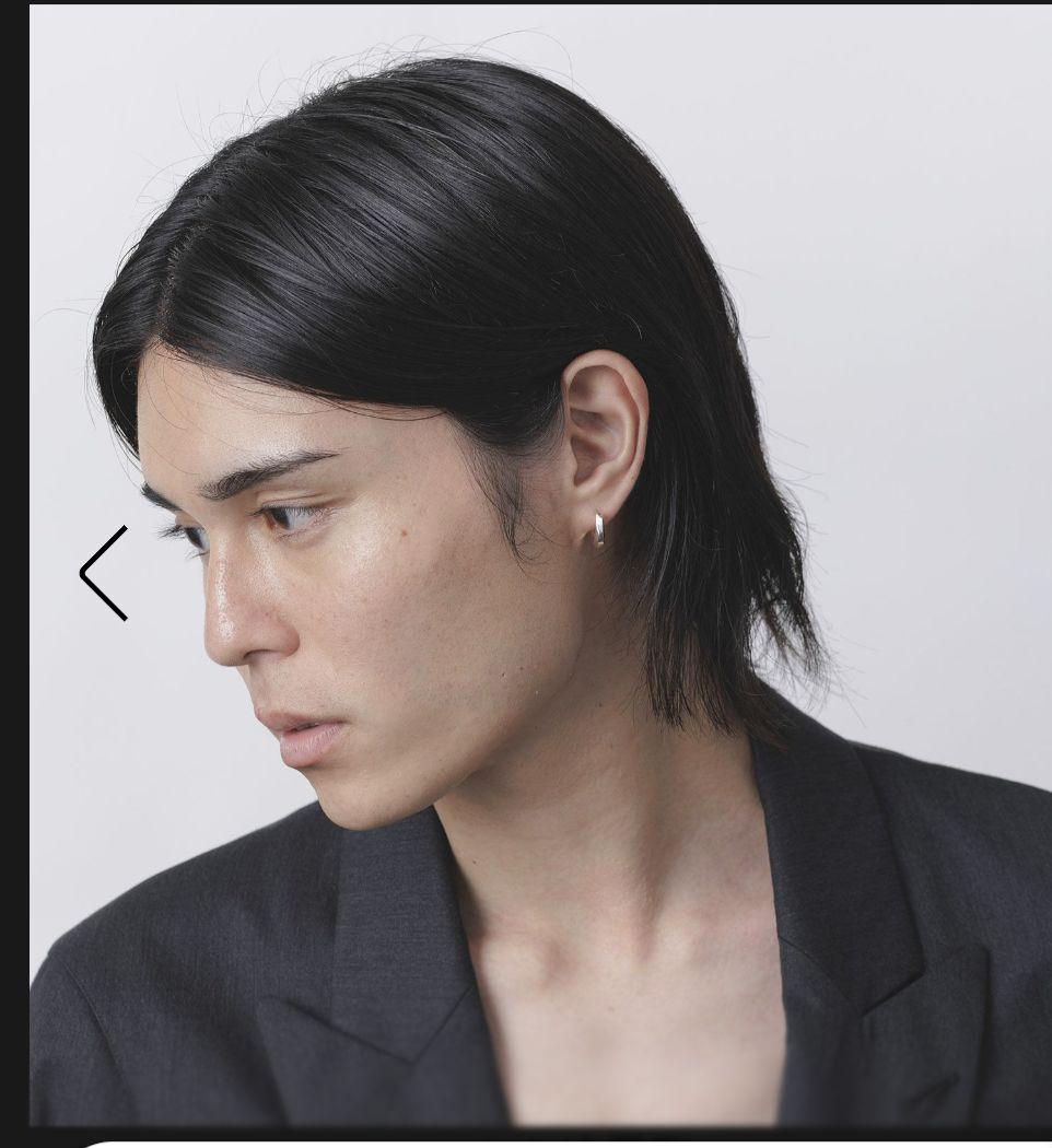 定価22000円【美品】GARNI クロッケリー 両耳ピアス フープ sv925