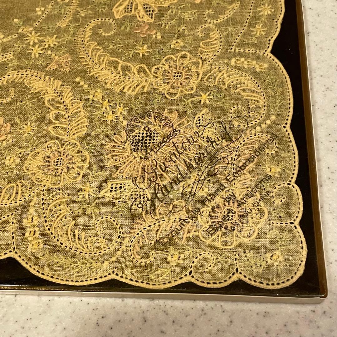 SWATOW スワトウ 汕頭 ハンカチ 中国製　手刺繍★
