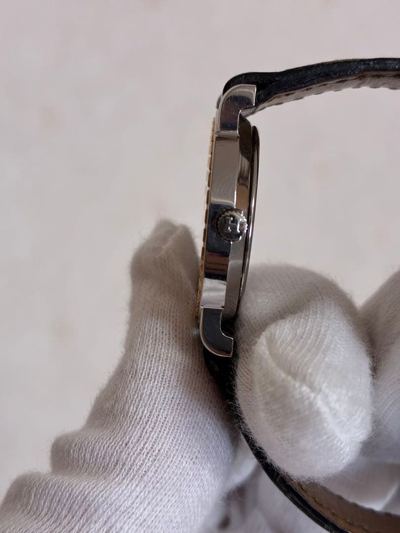 HERMES セリエ　時計 ホワイト/ゴールド