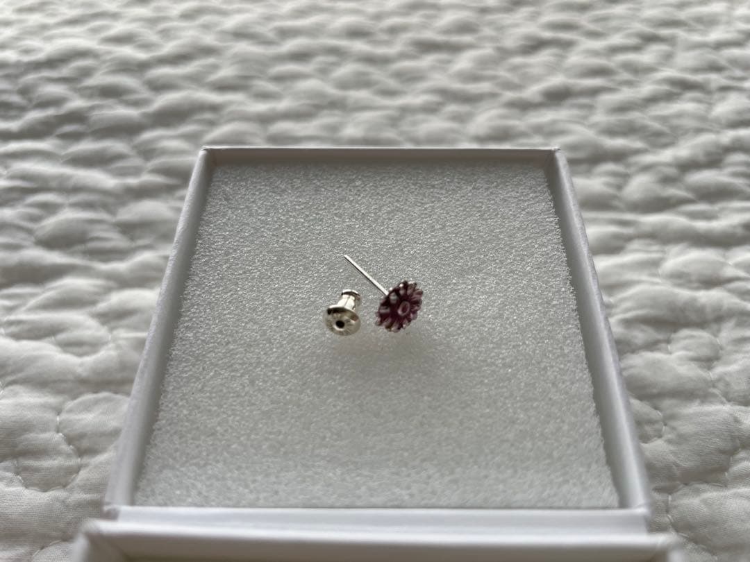 e.m.ピアス　3点セット　花　パール　美品　ビンテージ