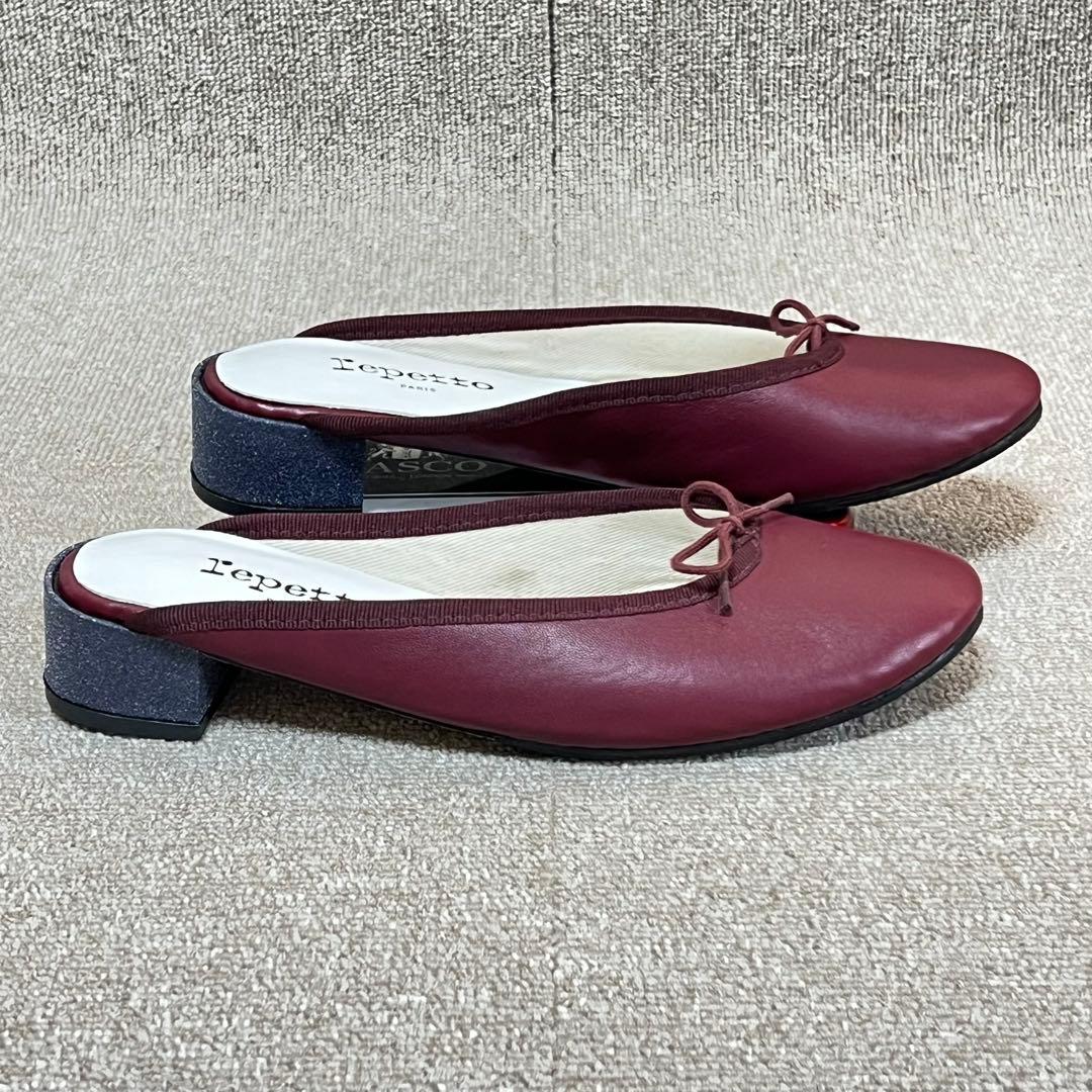 美品・希少✨レペット repetto バーガンディ ミュール EU37