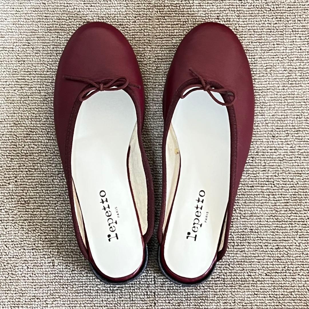 美品・希少✨レペット repetto バーガンディ ミュール EU37