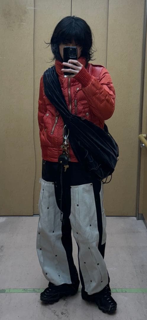 【最終値下げ】ベロア生地　leh KESA 袈裟bag あおば着用モデル