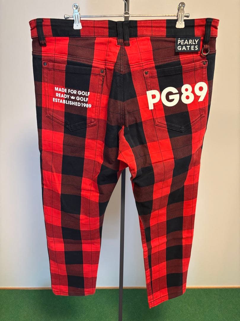 パーリーゲイツ 裏起毛ツイル ハイパワーストレッチ5ポケットパンツ サイズ7