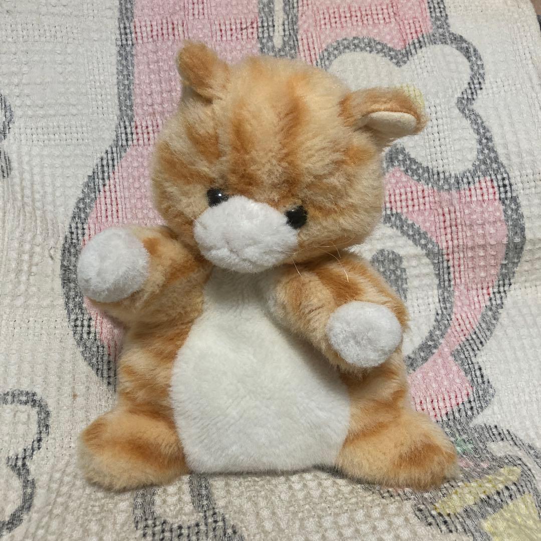 レトロ　ファースト社　いたずら天使　猫　ぬいぐるみ＆パペット　日本製　中古品