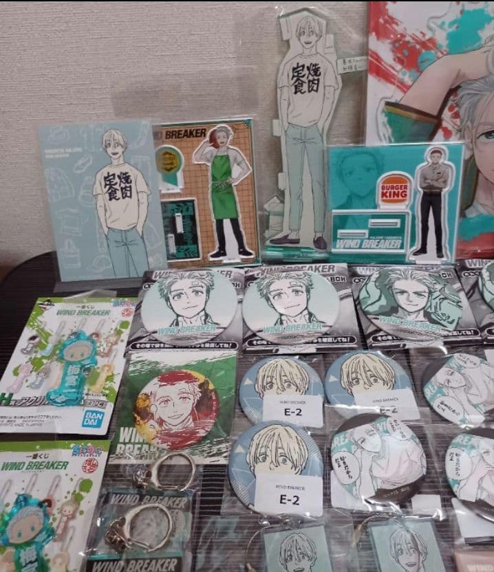 WIND BREAKER　 梅宮　くじメイト　缶バッジ　アクスタ