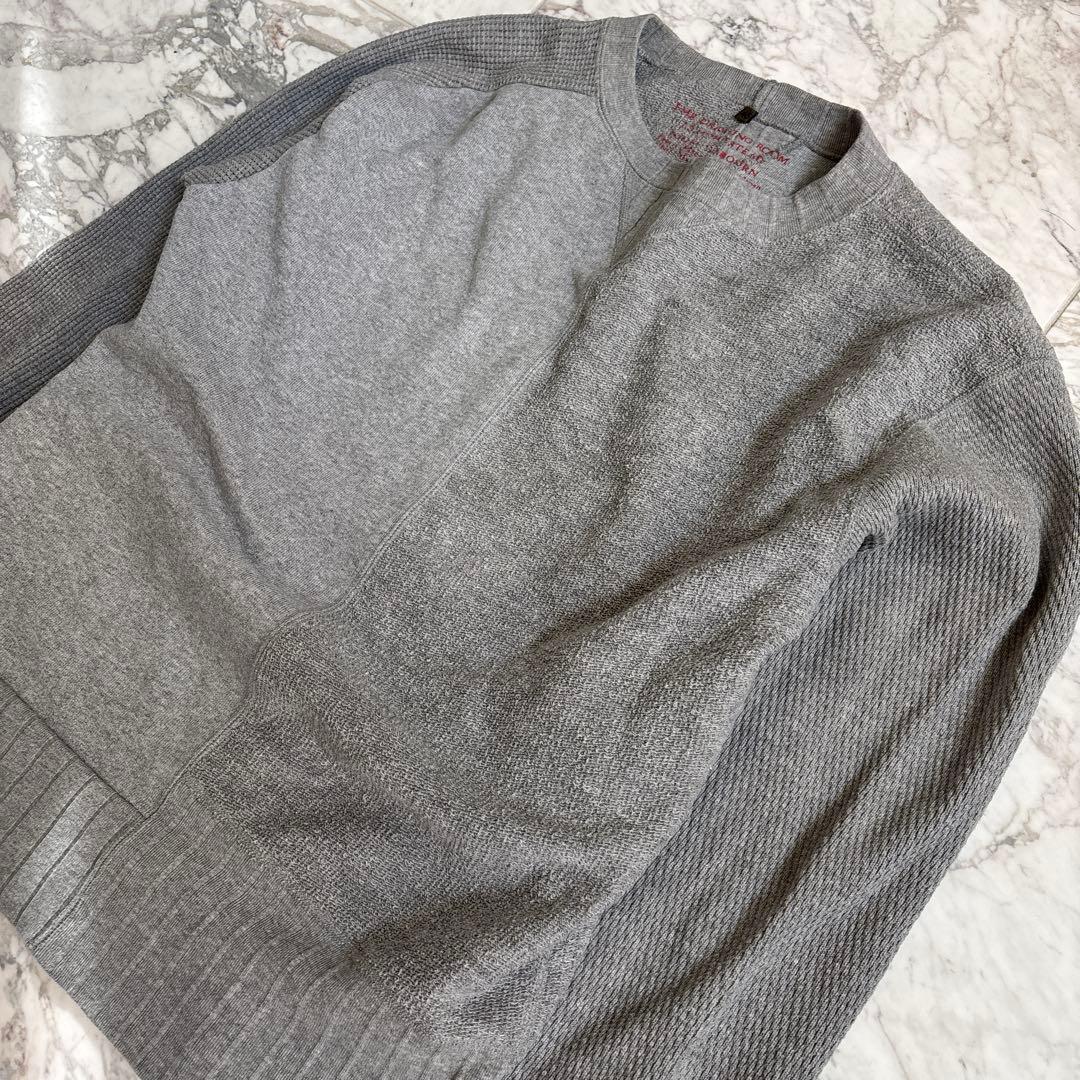 ナイジェルケーボン グレー スウェット アーミークルー