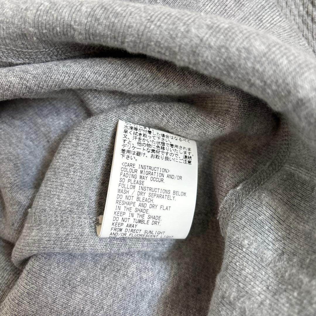ナイジェルケーボン グレー スウェット アーミークルー