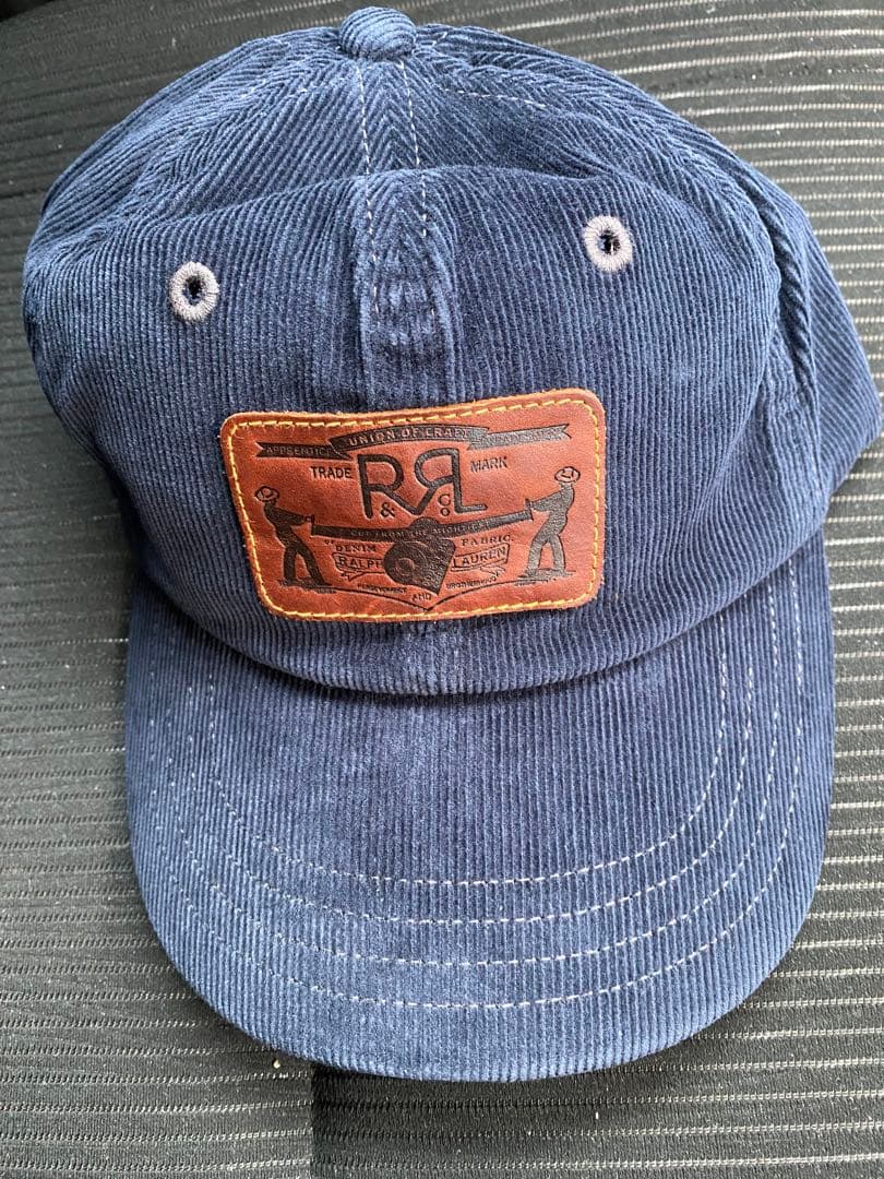 新品タグ付き RRL corduroy cap ダブルアールエル ネイビー
