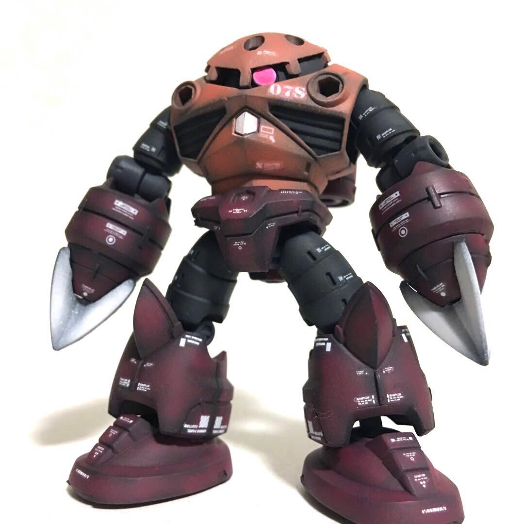 ガンダム モビルスーツアンサンブル シャア専用 ズゴック リペイント ガンプラ