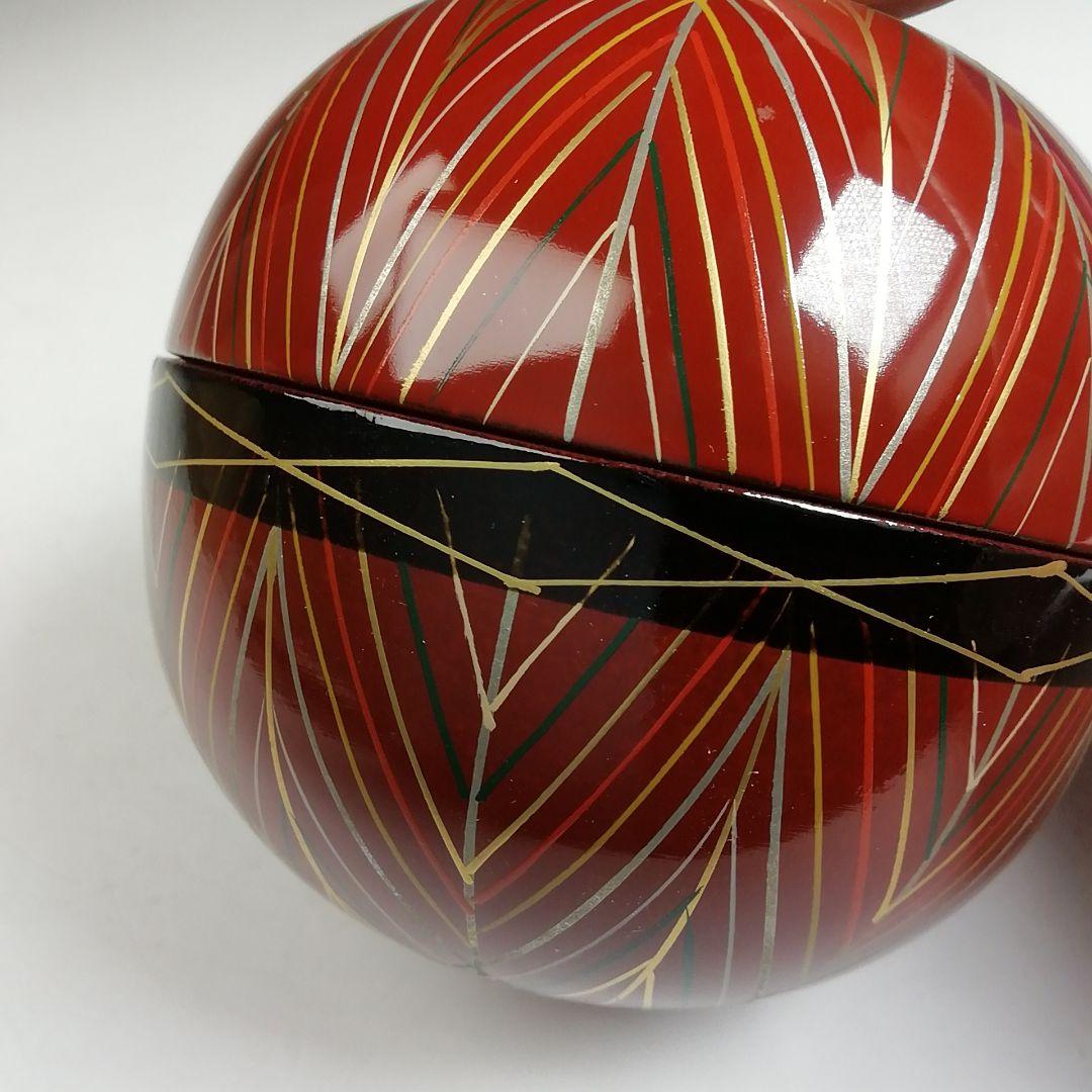 Ｔ９３１　棗　『手まり　棗』『中出光峰 作』　共箱　茶道具