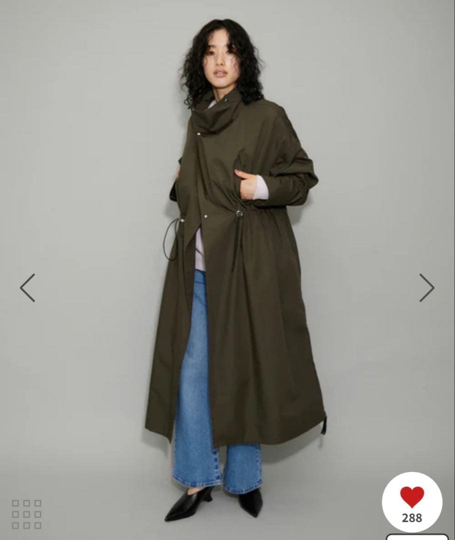 ADAM ET ROPE' 【WEB限定】スタンドカラーモッズコート