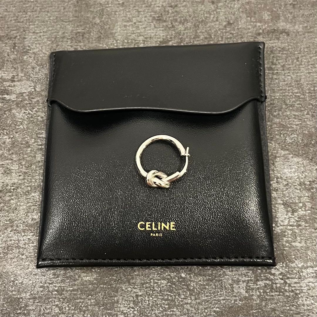 CELINE セリーヌ ノットスモールフープ ピアス 片耳のみ