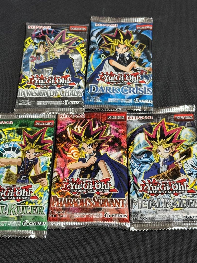遊戯王　英語版　未開封　パック　５種セット
