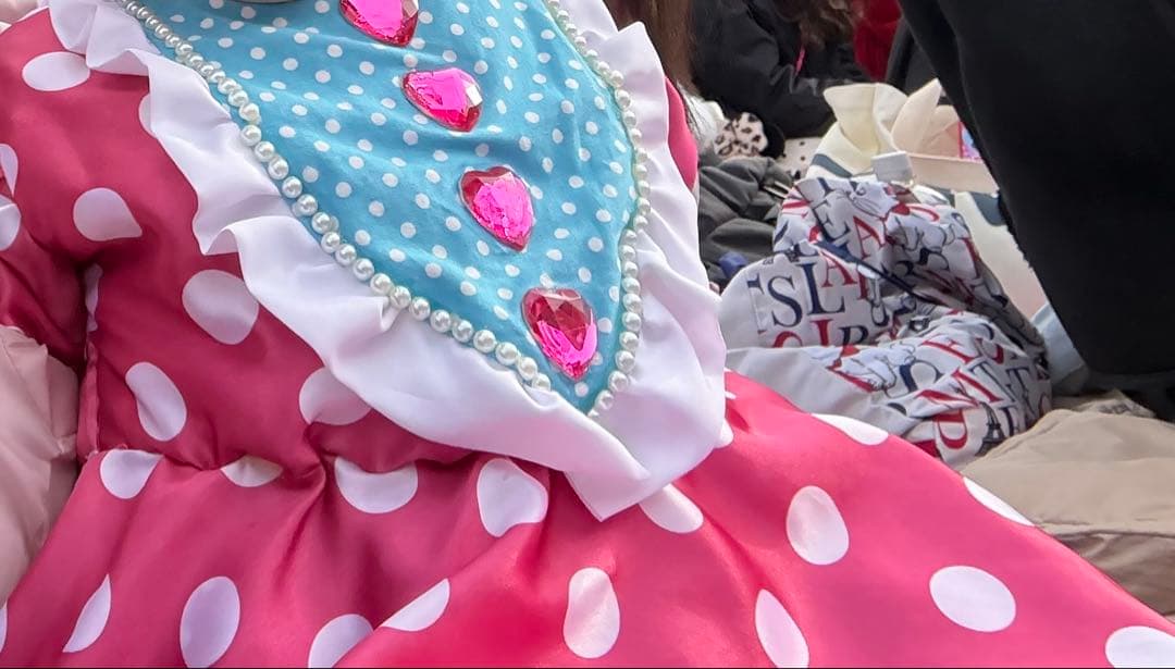 ミニー　パルパルーザ　ワンピース　ヘアゴムセット90cm 100cm コスプレ