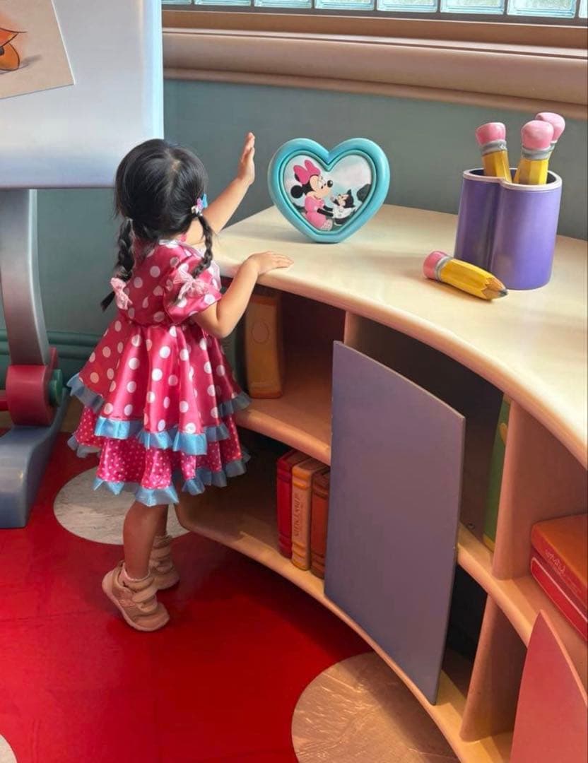 ミニー　パルパルーザ　ワンピース　ヘアゴムセット90cm 100cm コスプレ