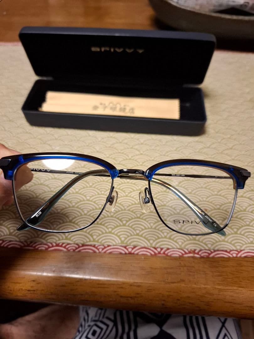 新品　金子眼鏡 kaneko optical 　SPIVVY 青いフレーム