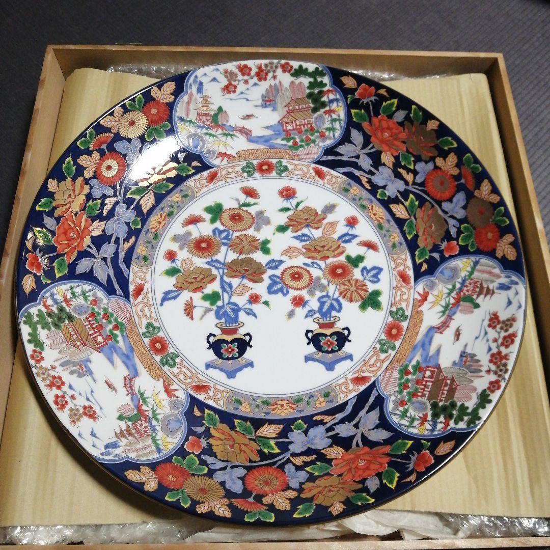 有田焼 静山作 大皿 45cm