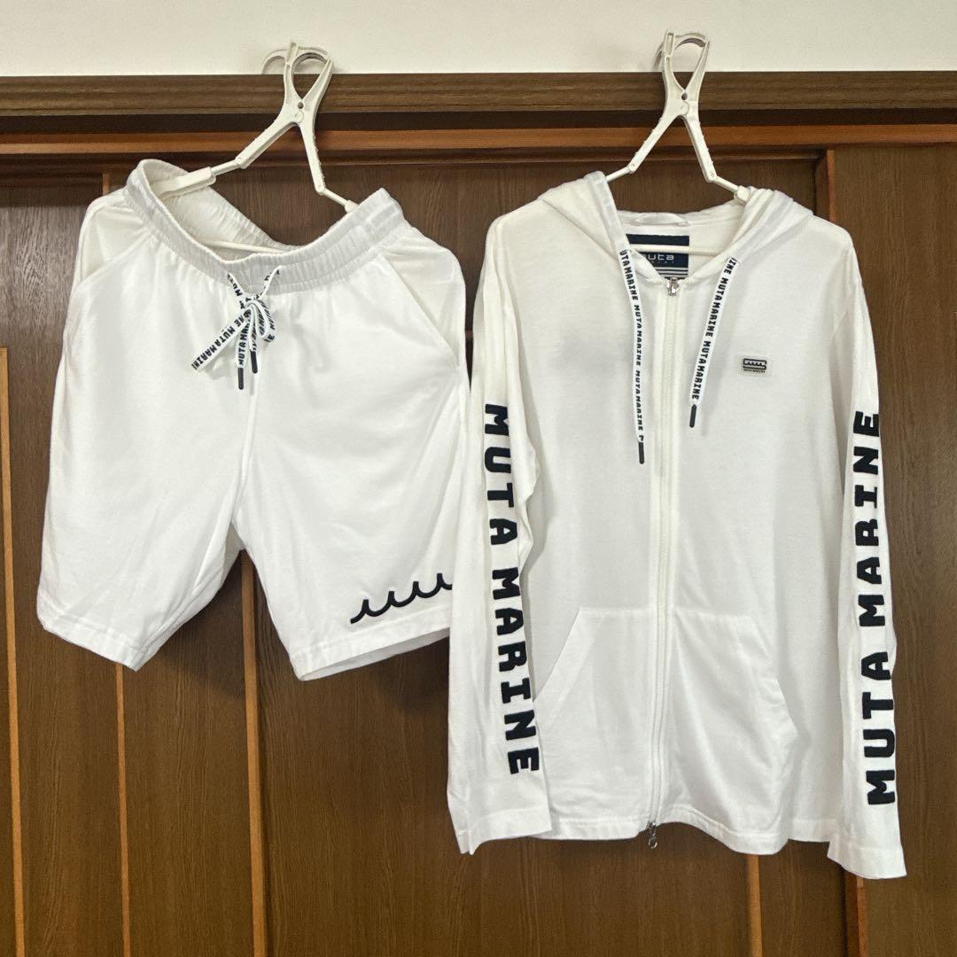 美品　MUTA MARINE フード付きショートパンツセット
