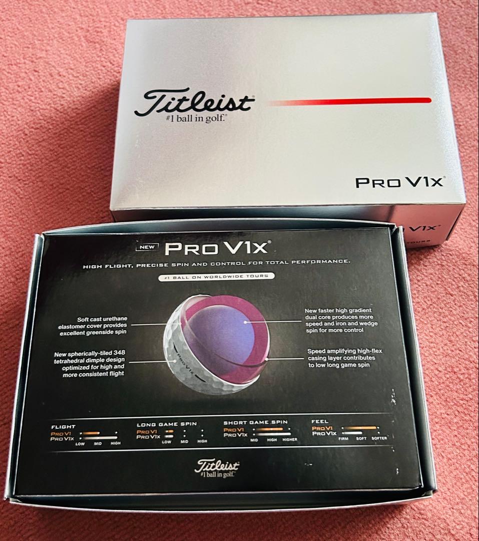 【新品未使用】Titelist タイトリストPROV1Xゴルフボール白 2ダース