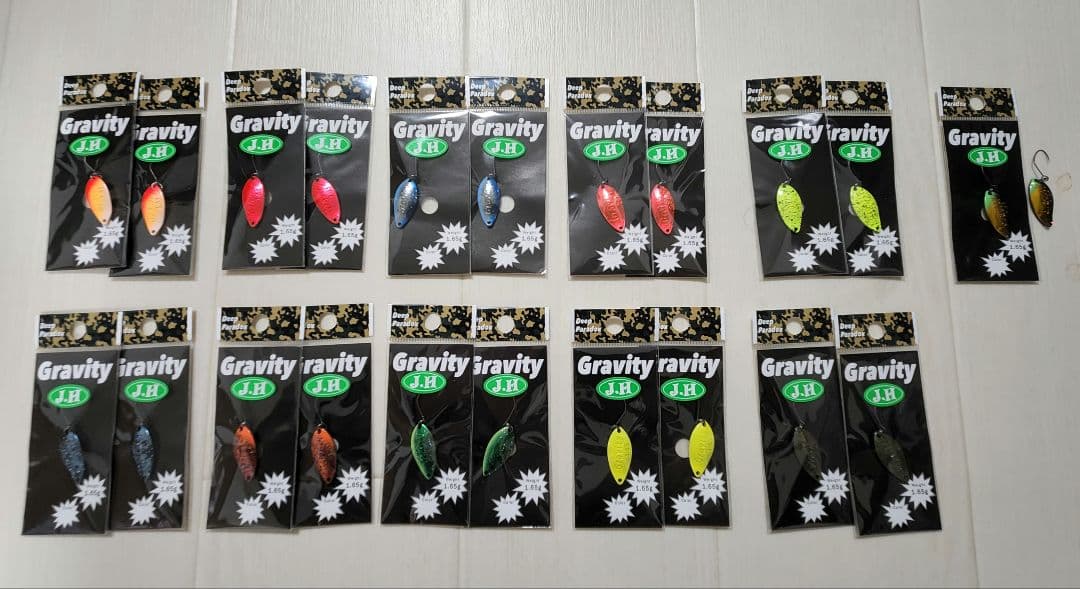 DeepParadox GRAVITY 1.65g 城峰オリカラ11色2セット