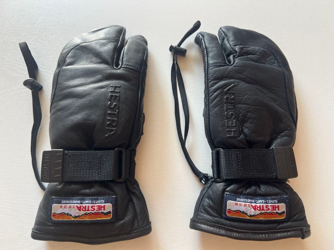 【美品】スノーボード・グローブ・HESTRA 3-Finger フルレザー