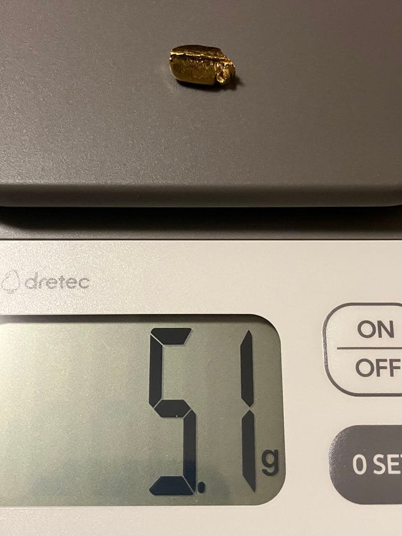 年末値引き！本日相場↓ 爆上げ！　純金塊　24k 5.1g GOLD 彫金母材