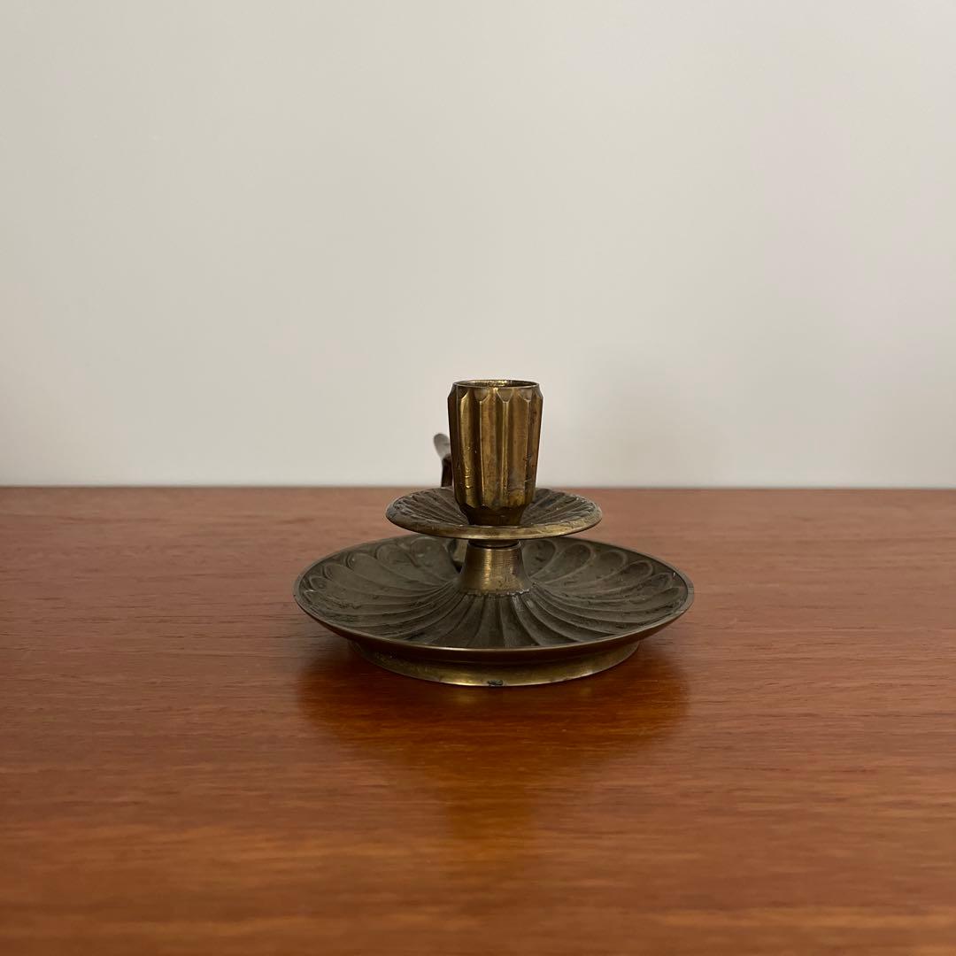 フランスアンティーク　キャンドルスタンド　真鍮製　燭台　蝋燭台