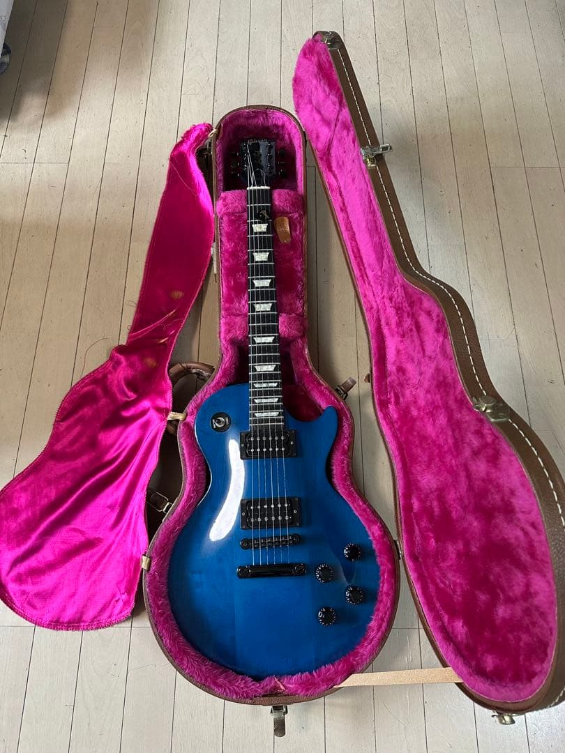 Gibson Les Paul 青色 専用ハードケース付