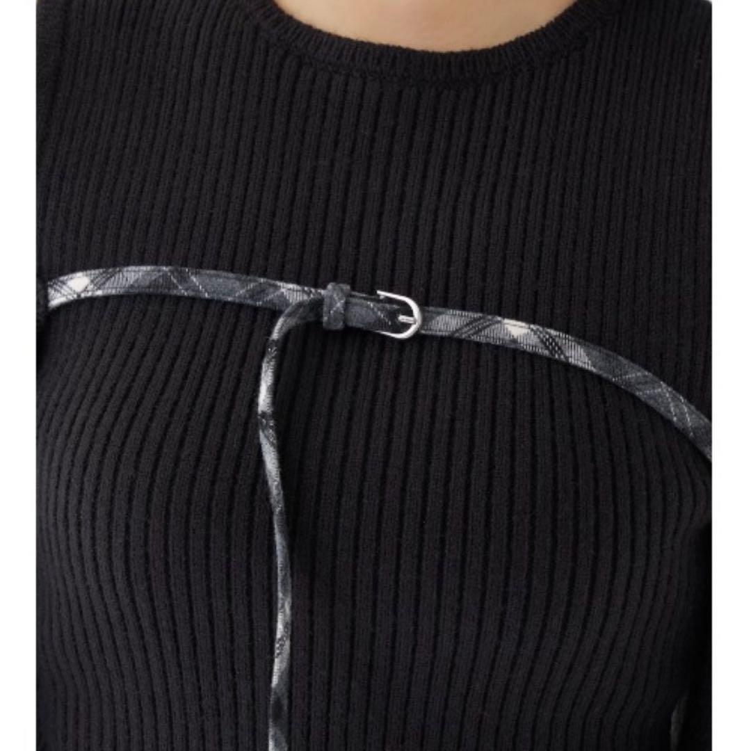 Darich ドッキングミドルウエストミニワンピ　ブラック　タグ付き