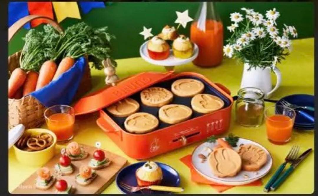 新品の未使用miffyミッフィー ホットプレート BRUNO