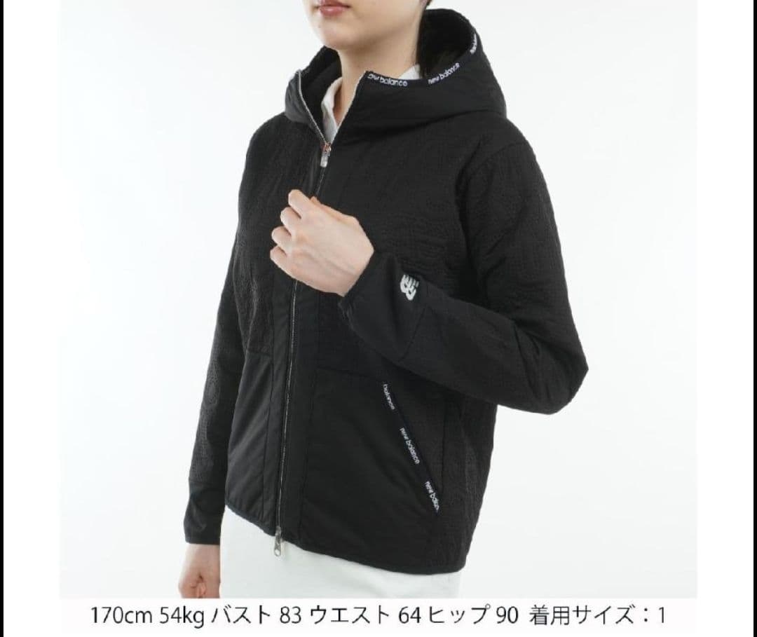 新品】New Balance　Golfウェア　キルト　ストレッチ　黒色