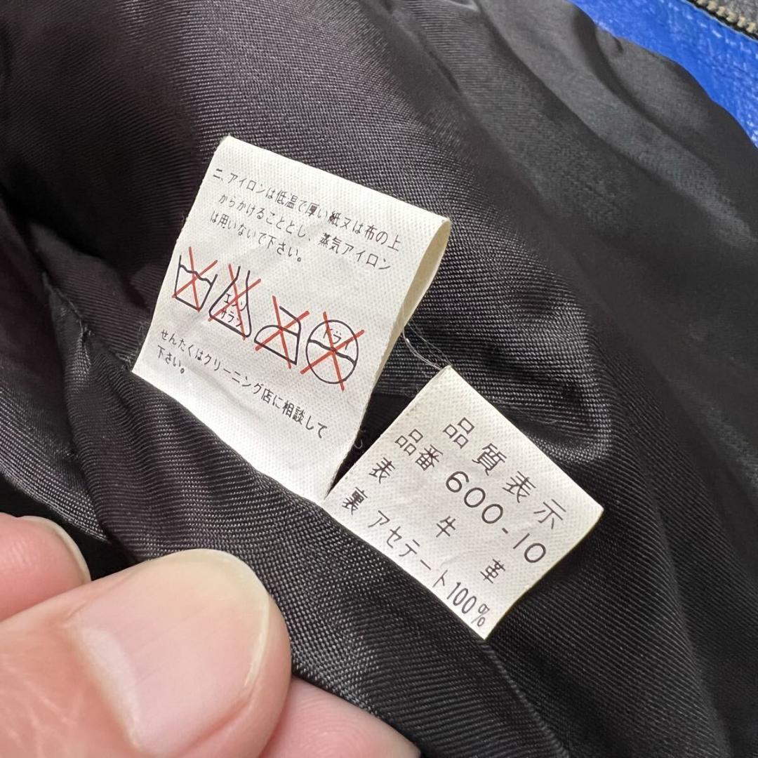 本革 シングルライダース レザージャケット バイカー R-8496