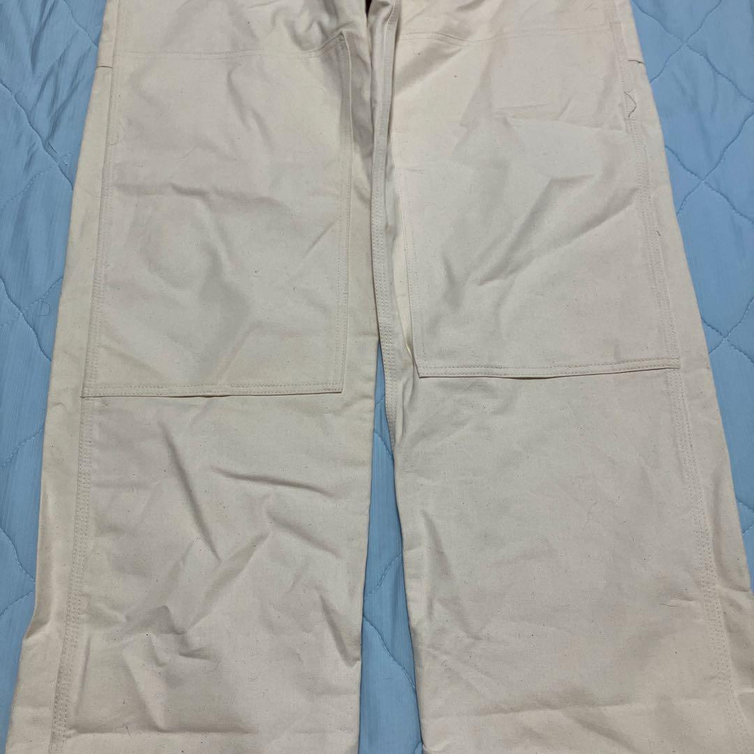 80s 星タグカーハート オーバーオール 生成りUSA製 デッドストック試着のみ