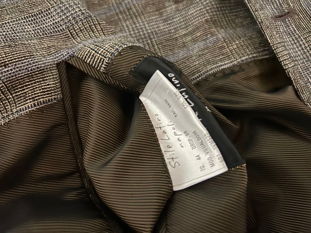 Stile Latino チェック柄 ジャケット 44