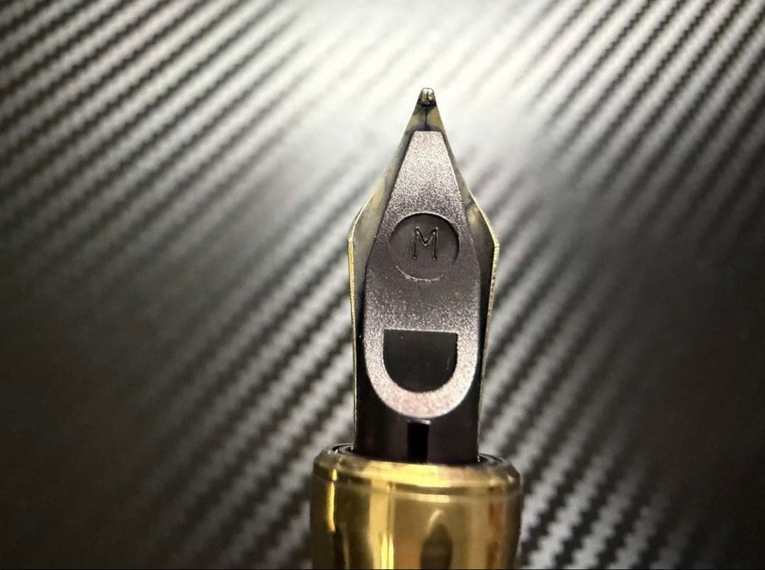 美品 パーカー デュオフォールド エリザベス女王 M 中字 万年筆