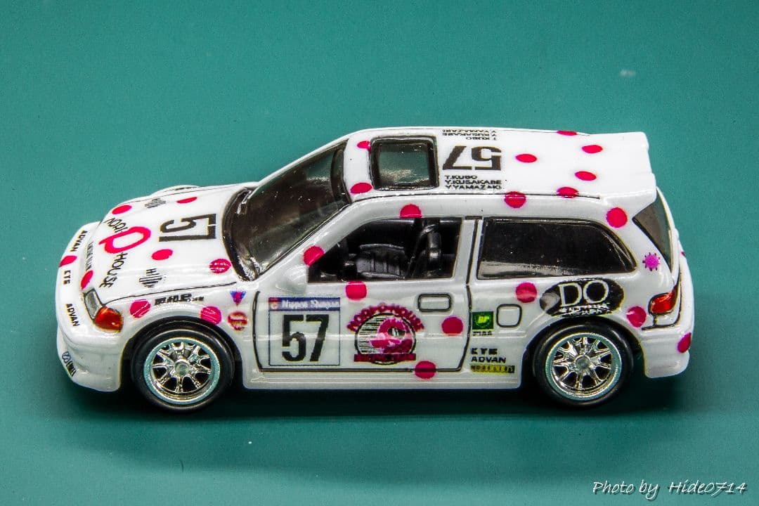 ★自作 カスタム★ 90’ホンダシビックEF【N1耐久 のりピーシビックカラー】