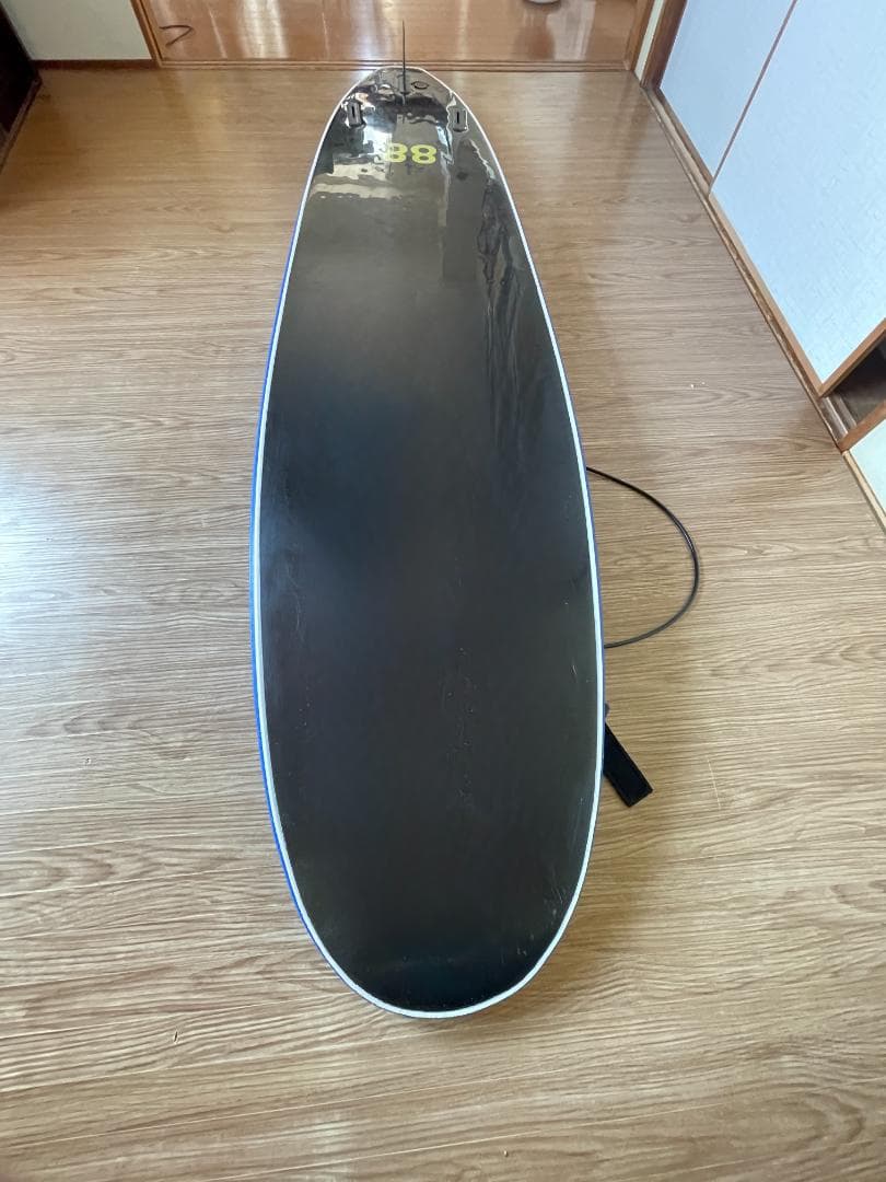k*e様 88サーフボード シングルフィン 8'0　リーシュコード付き