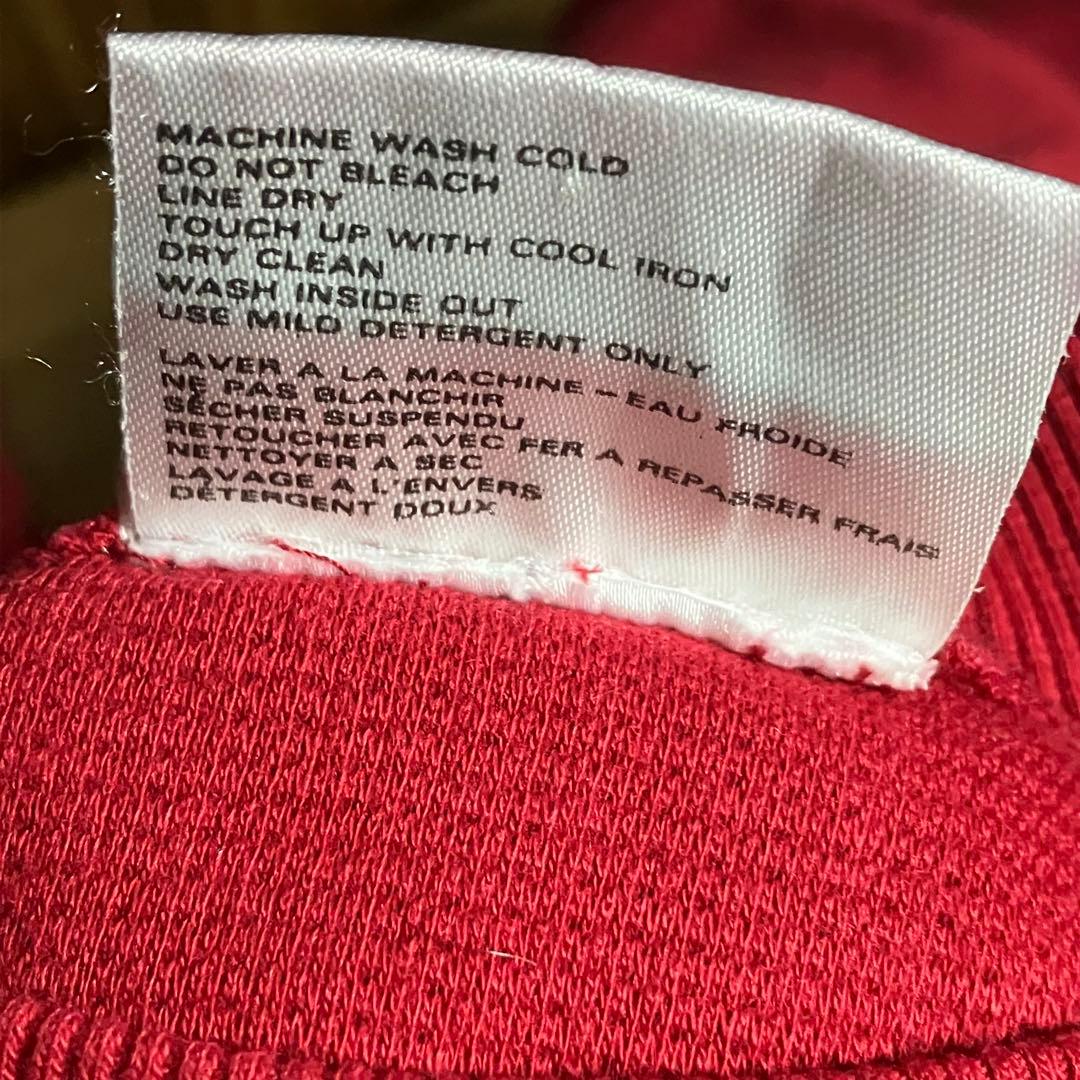 adidas 白タグ　80s スウェット　F192 赤　白　ビッグロゴ　XL程