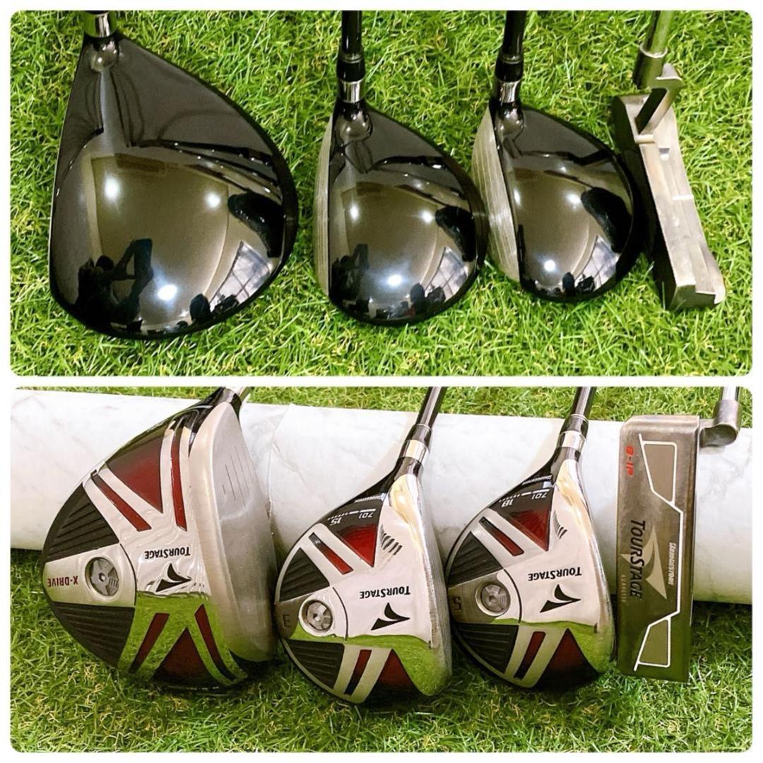 レフティ ブリヂストン ツアーステージ メンズゴルフセット 13本 初心者 左