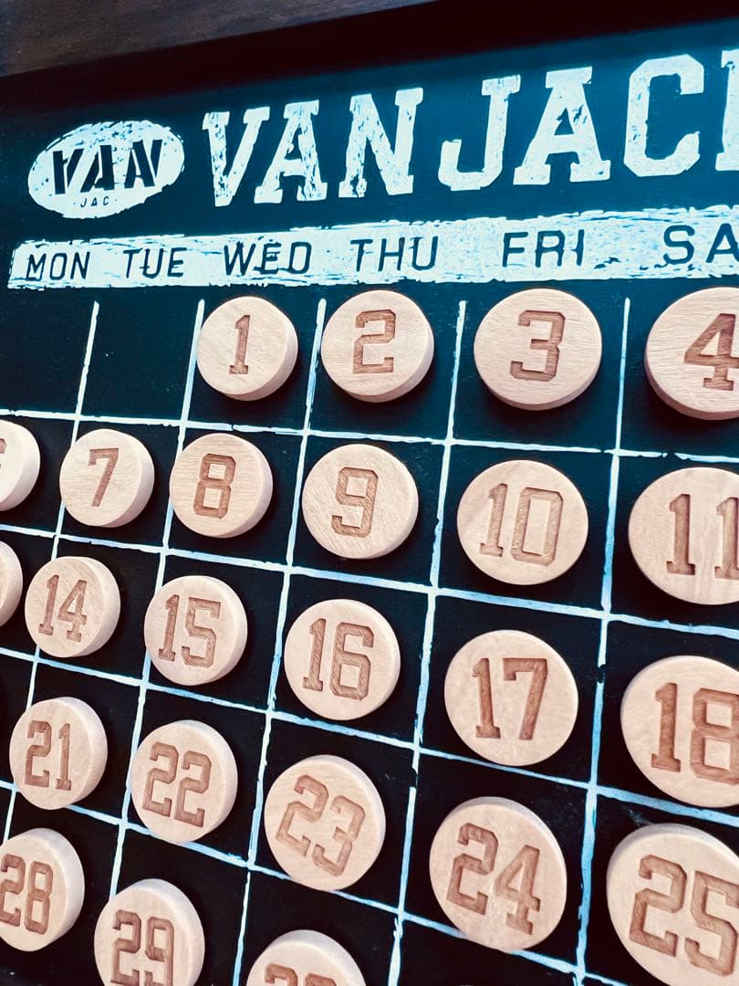 VAN JACkET限定品、万年カレンダーマグネット式