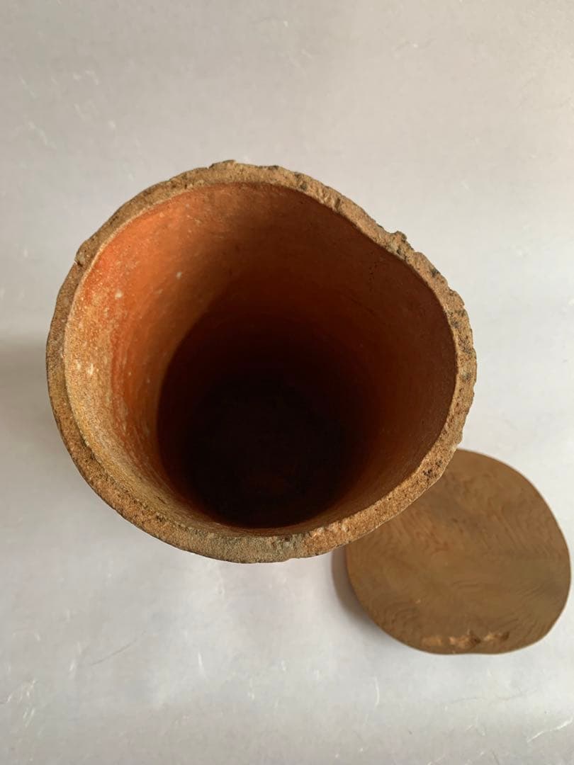 杉本貞光　信楽水指　寺垣外窯　共箱